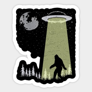 Bigfoot Ufo Sticker